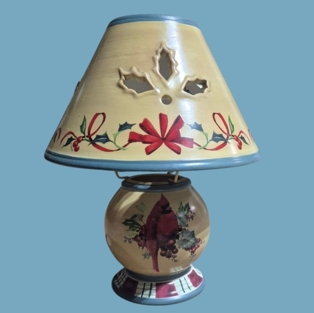 Lenox Winter Greetings Everyday Candle Lamp 10"